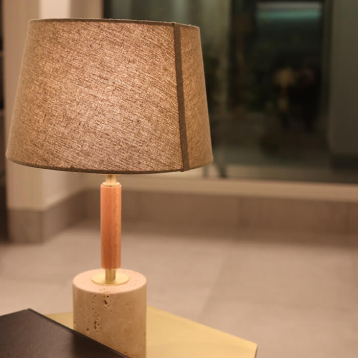 テーブルライト 布・大理石 ホテル 北欧・60W | 全2色