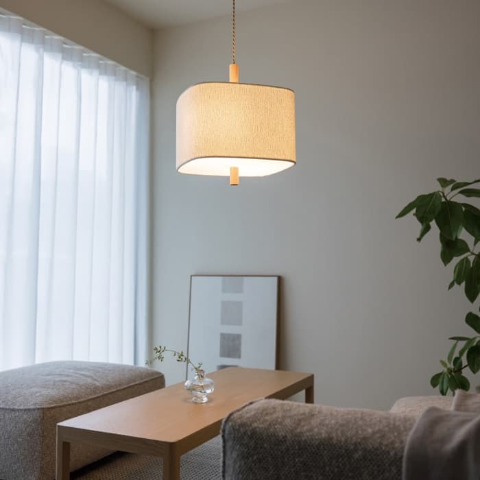 ソムノレ ナチュラル系ペンダントライト｜ブークレ生地