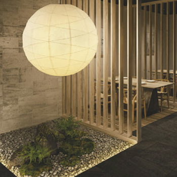 和風 提灯ペンダントライト・幅900