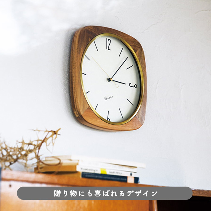 wood frame アンティーク調ウォールクロック・スイープムーブメント式