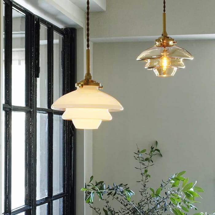 ペンダントライト ガラス | 全2色【Linne】