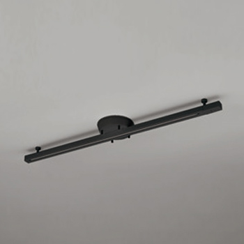 簡易取付ライティングダクトレール スライド式・1055mm｜ブラック