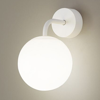 Sphere ブラケットライト ホワイト｜乳白アクリル球体