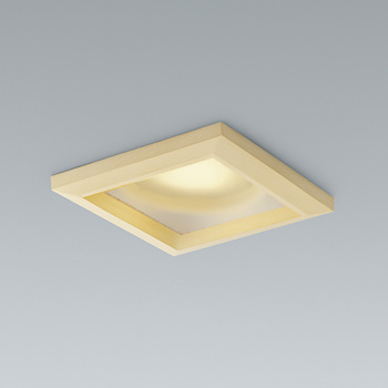 角形ダウンライト・白木 100W｜調光対応・準耐火構造対応