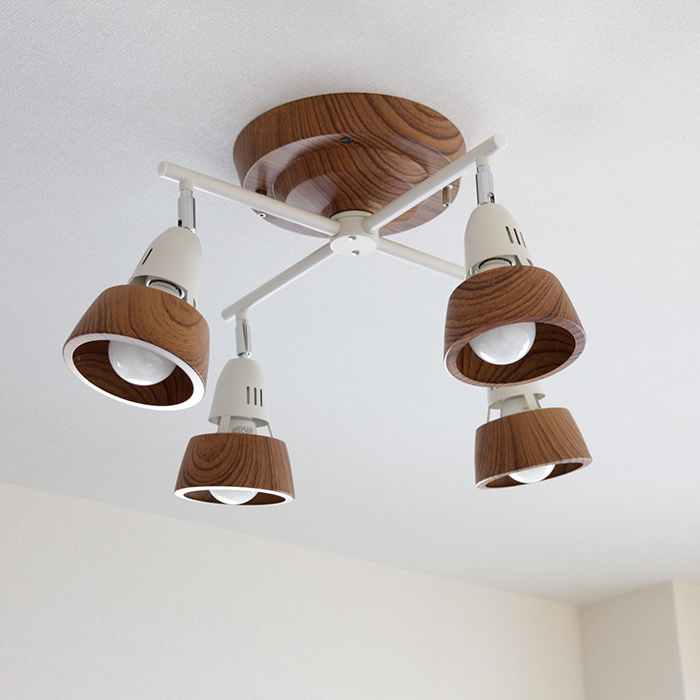 リモコン式 クロスシーリングスポット・ 6-8畳 | ベージュ×ホワイト