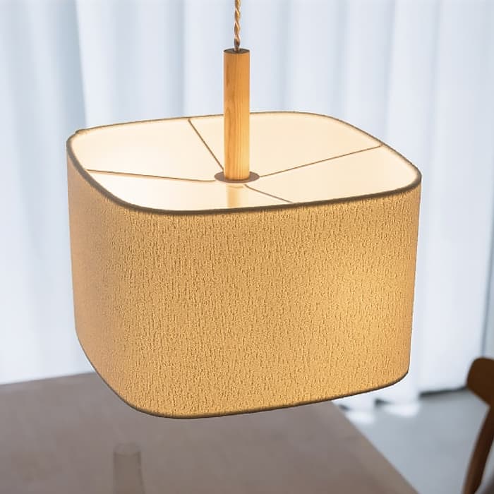 ソムノレ ナチュラル系ペンダントライト｜ブークレ生地