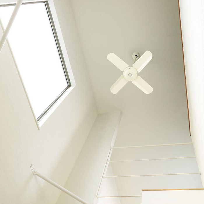 インテリアファン｜Φ800・傾斜対応・リモコン・ホワイト