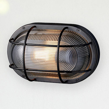 ポーチライト エクステリア オーバル ステンレス 船舶｜シルバー/ブラック