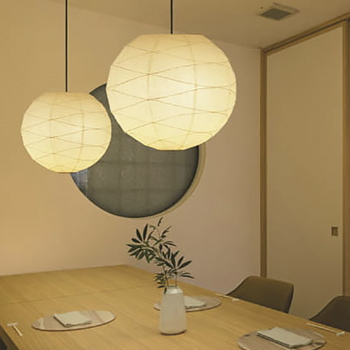 和風 提灯ペンダントライト・幅500