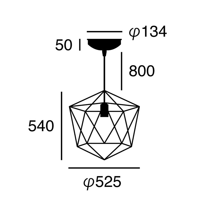 F-1 Lサイズ・ペンダントランプ | ブラック
