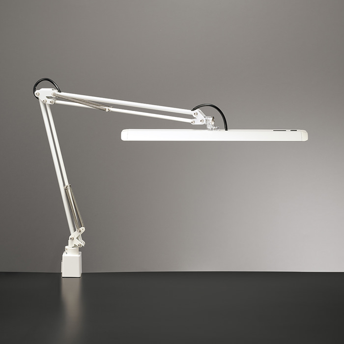 Z-10G デスクライト・ホワイト・昼白色・調光｜クランプ式