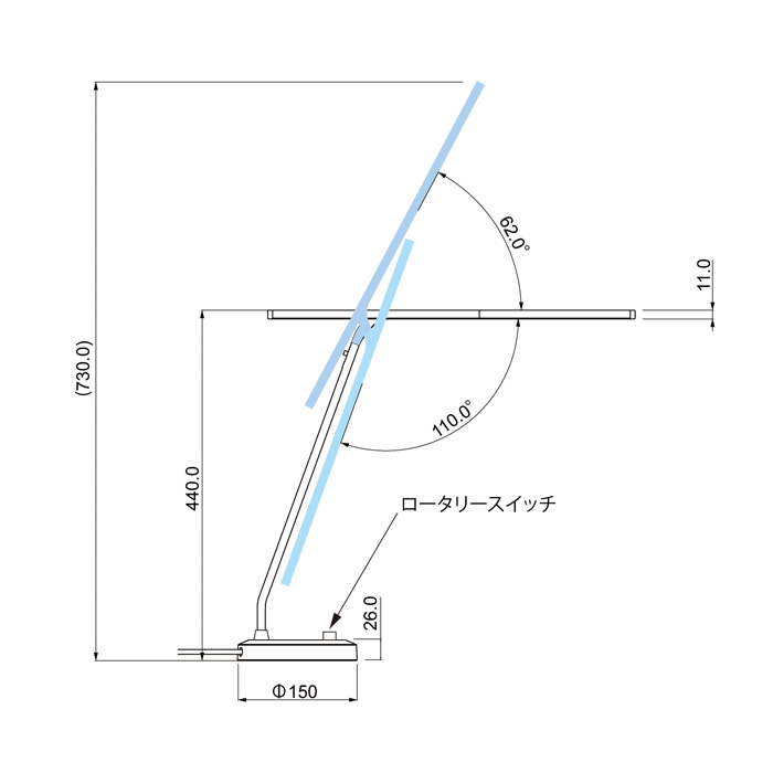 Z-6700 ブラック・調光調色 デスクライト