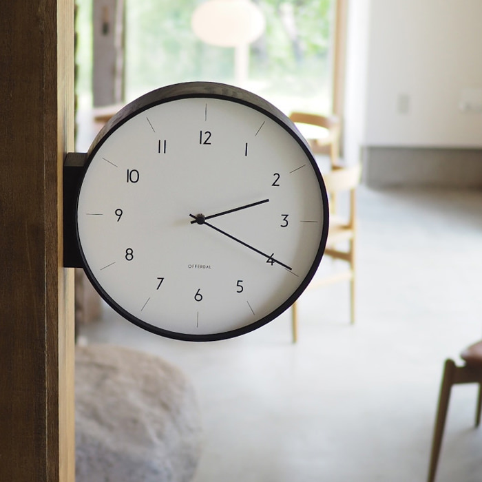 Arno 両面時計 ブラック・スイープムーブメント