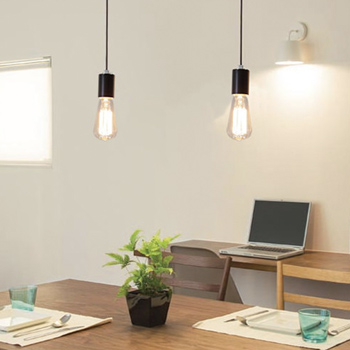 KURO ペンダントライト・食卓照明 店舗照明 1灯｜引掛シーリング