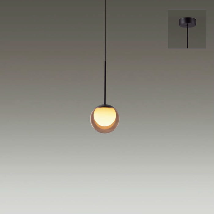 MORE STYLE Φ120・ペンダントライト｜アンバーガラス