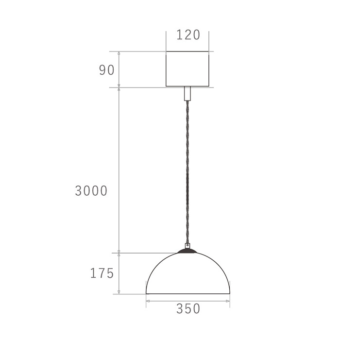 Φ350 ペンダントライト・モダンレトロ｜ホワイト