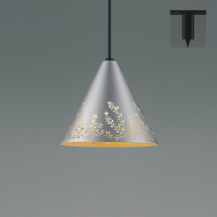 Botanic Glow ペンダントライト・シルバー色｜ダクトレール用