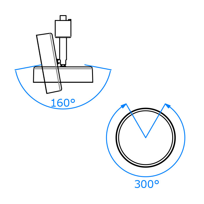 MANI スポットライト・ゴールド｜ダクトレール用