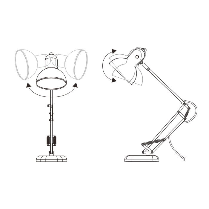 CALTON 40W デスクランプ｜シルバー