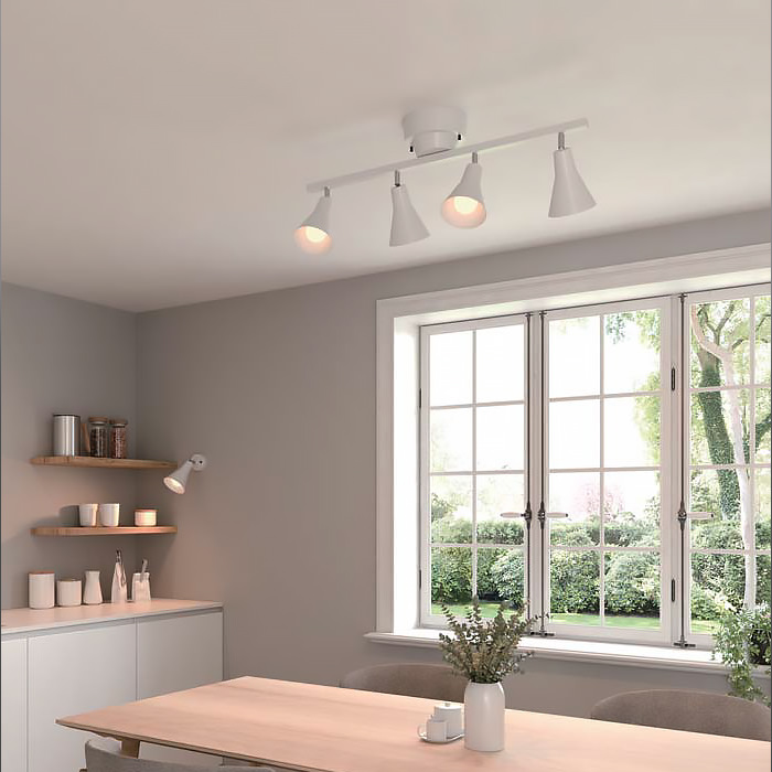 シーリングスポットライト・ホワイト 北欧 | リモコン付