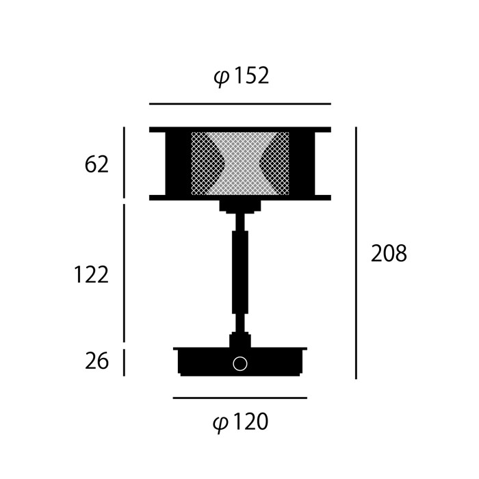 Nocturne 充電式テーブルランプ｜ライトゴールド