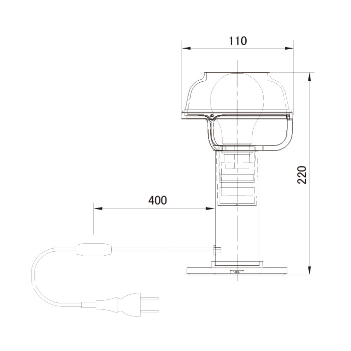 Kori テーブルライト・ホワイト｜artek
