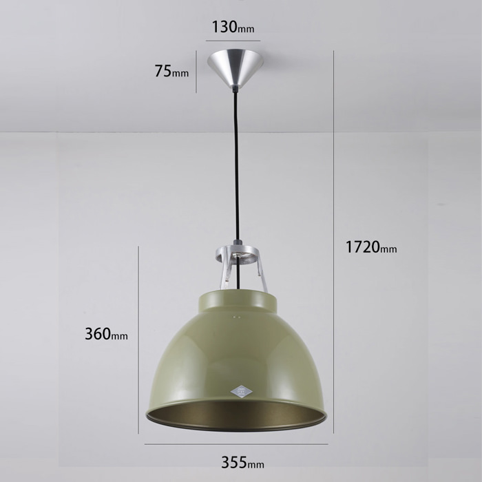 Titan Size-1 ペンダントライト・オリーブグリーン | Original BTC