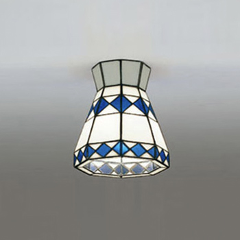 簡単取付 ステンドグラス 小型シーリングライト