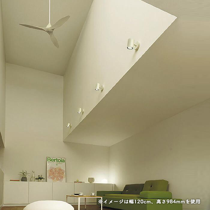 インテリアファン｜Φ800・傾斜32°対応・リモコン・ホワイト