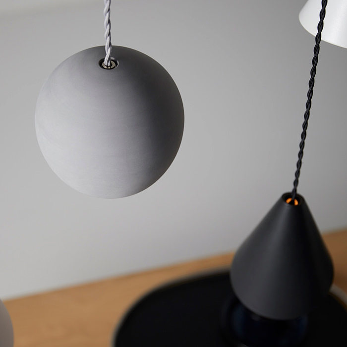 ペンダントライト 丸型・セラミック | 全3色【Gelato】