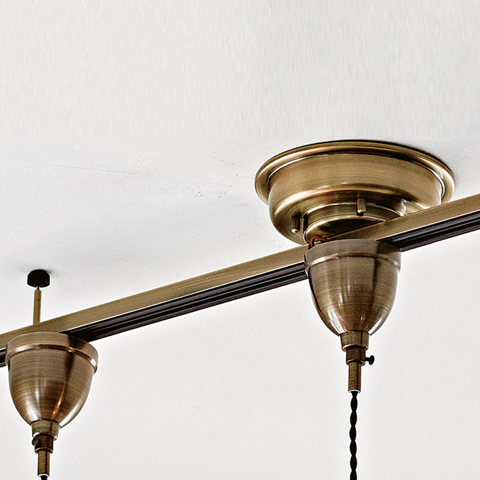 簡単取付 ダクトレール ・巾900mm｜真鍮色