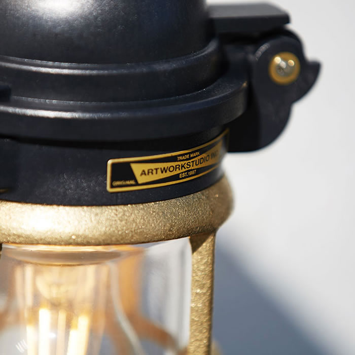 エクステリア用ポーチライト・60W 真鍮｜ブラック