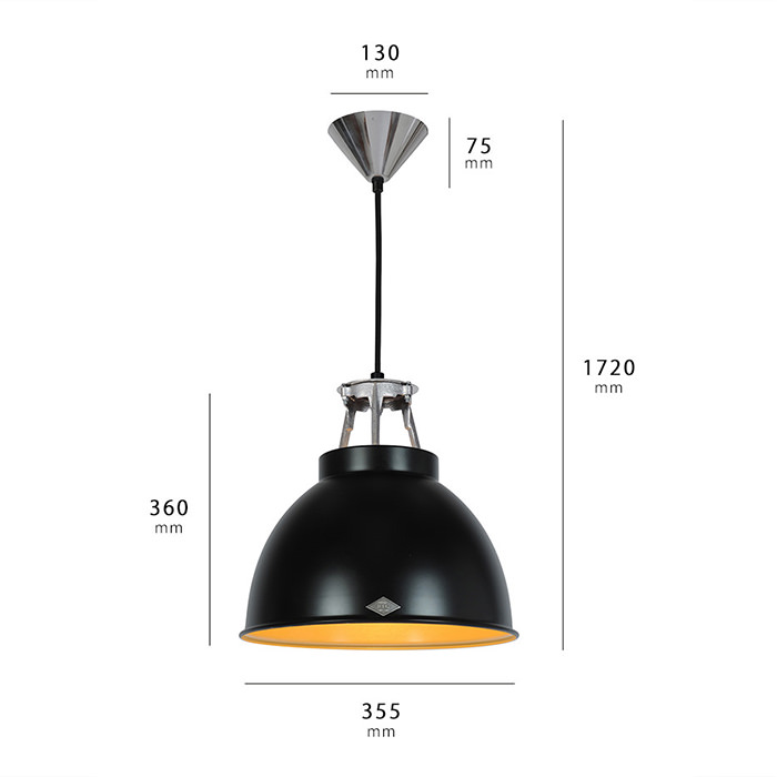 Titan Size-1 ペンダントライト・ブロンズ/マットブラック | Original BTC