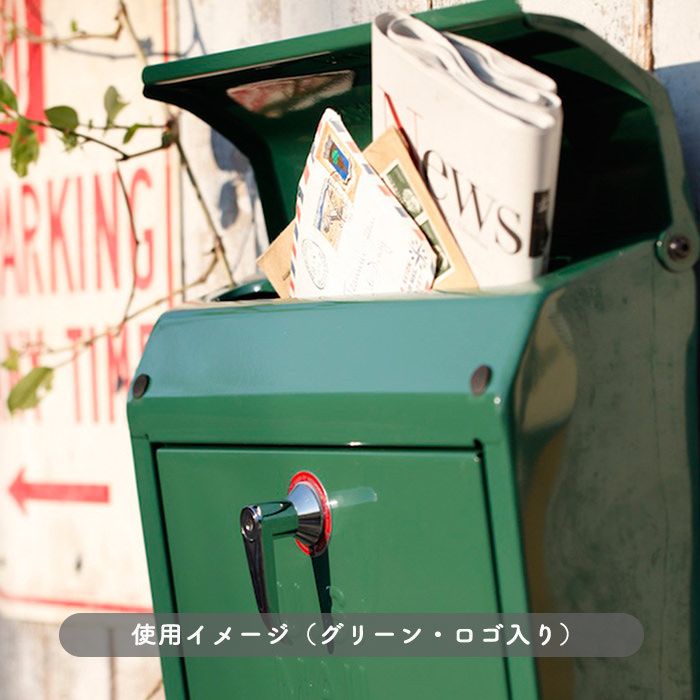 Mail box・ブラック | スチールポスト