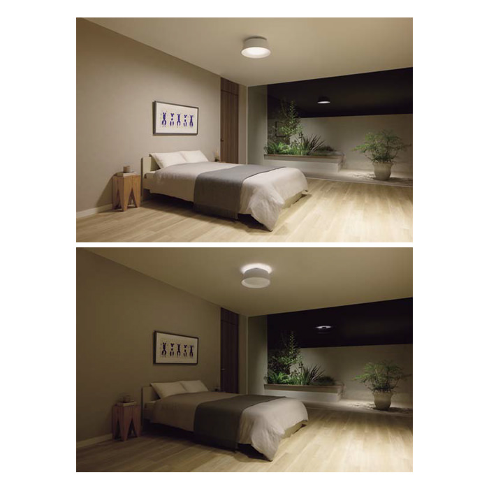 COZY・ライトグレー 間接照明機能付きシーリングライト｜〜8畳