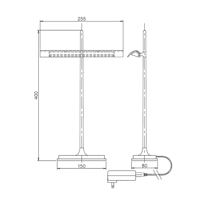 GOLDMAN テーブルライト・USB付き | グリーン