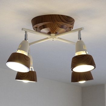 リモコン式 クロスシーリングスポット・ 6-8畳 | ベージュ×ホワイト