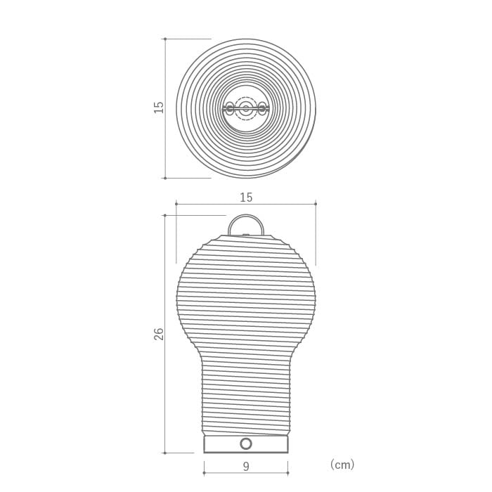 ちょうちんスタンド 充電式ポータブルランプ｜調光機能付