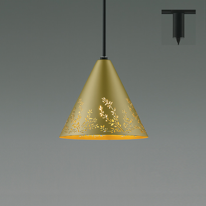 Botanic Glow ペンダントライト・しんちゅう色｜ダクトレール用