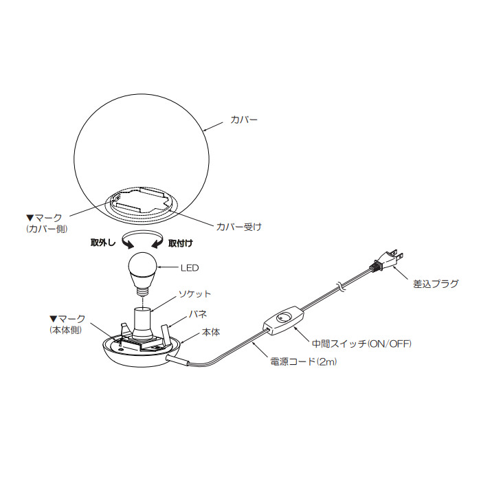 Circle・Φ130 テーブルランプ