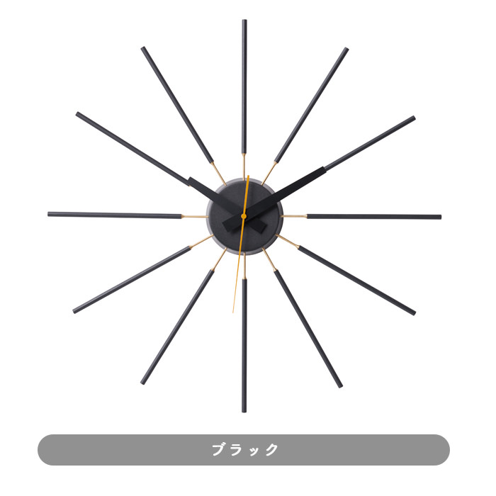 Open wall clock | 全2色・スイープムーブメント式