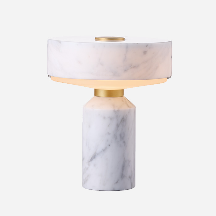Marble テーブルランプ｜ホワイト