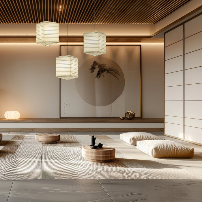 Zen-ver.3 ペンダントライト 和紙｜40W相当