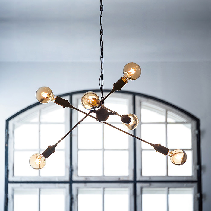 STEAMPUNK 6灯 シャンデリア