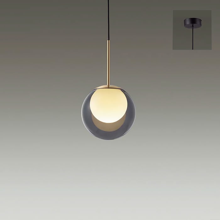 MORE STYLE Φ220 ペンダントライト｜スモークガラス