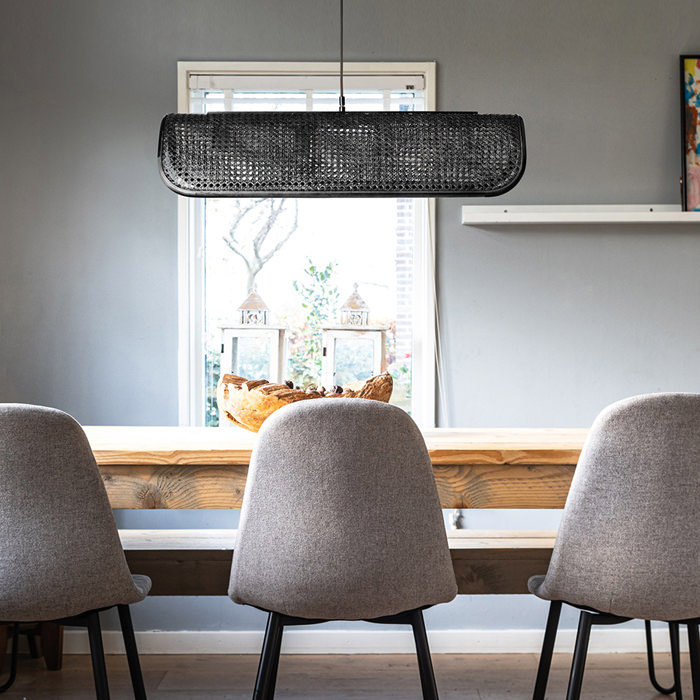 RATTAN-4 ペンダントライト｜ブラック