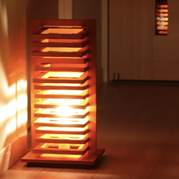 Hikidashi モダン スタンドライト・ライトブラウン