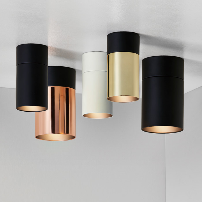 TUBE-S シーリングダウンライト｜ブラック