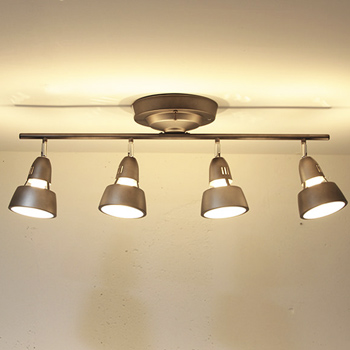 リモコン式 シーリングスポットライト・6-8畳 ビンテージメタル