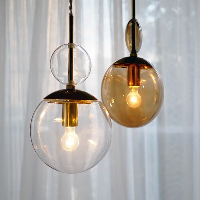 Ellisse オーバルガラス ペンダントライト・全2色